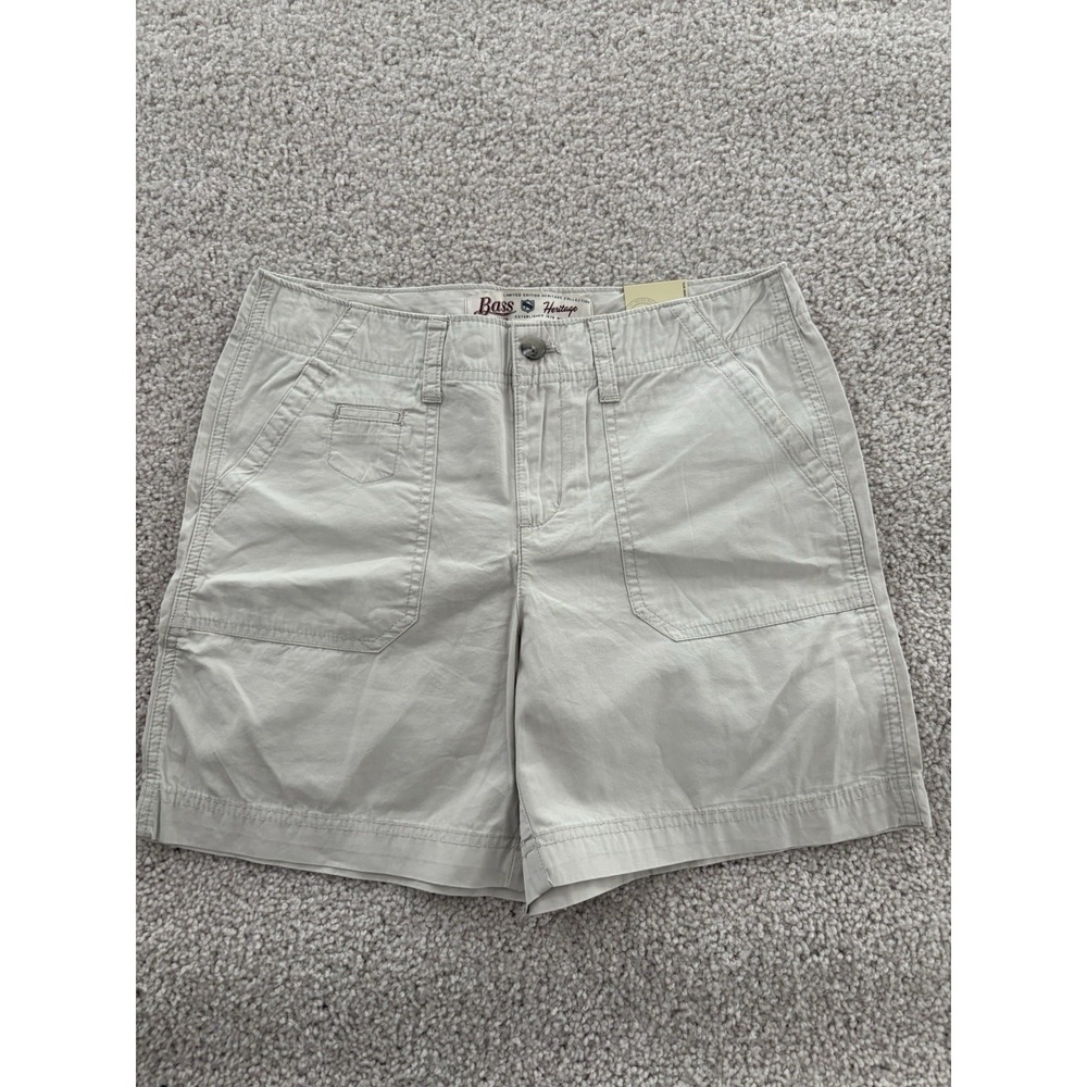 G.H. Bass Heritage Collection Women's Chino Shorts Khaki Beige Size 2 NWT